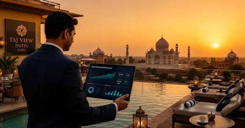 Digital marketing for tourism and hospitality in Agra with hotel SEO and Google ranking services by Growlixa