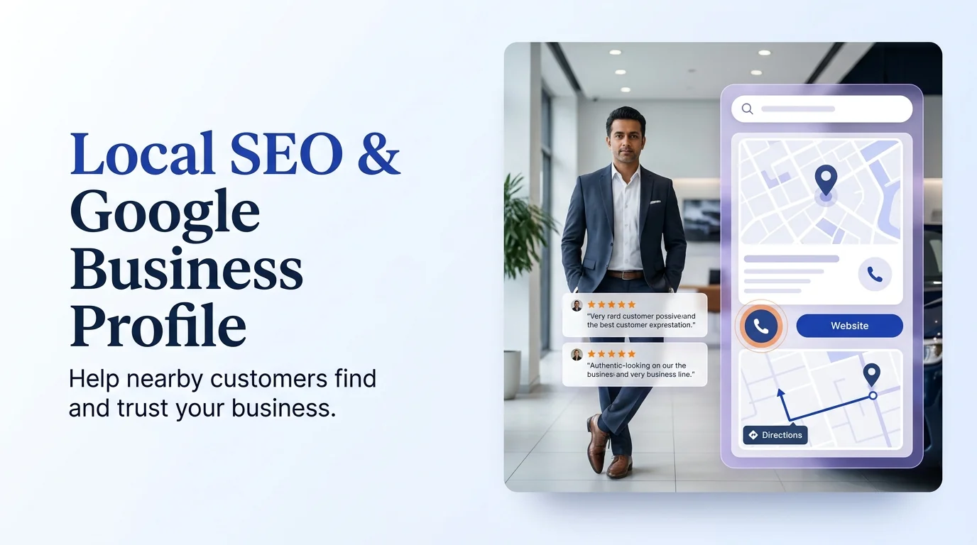 Local SEO map visibility illustration for an Agra business